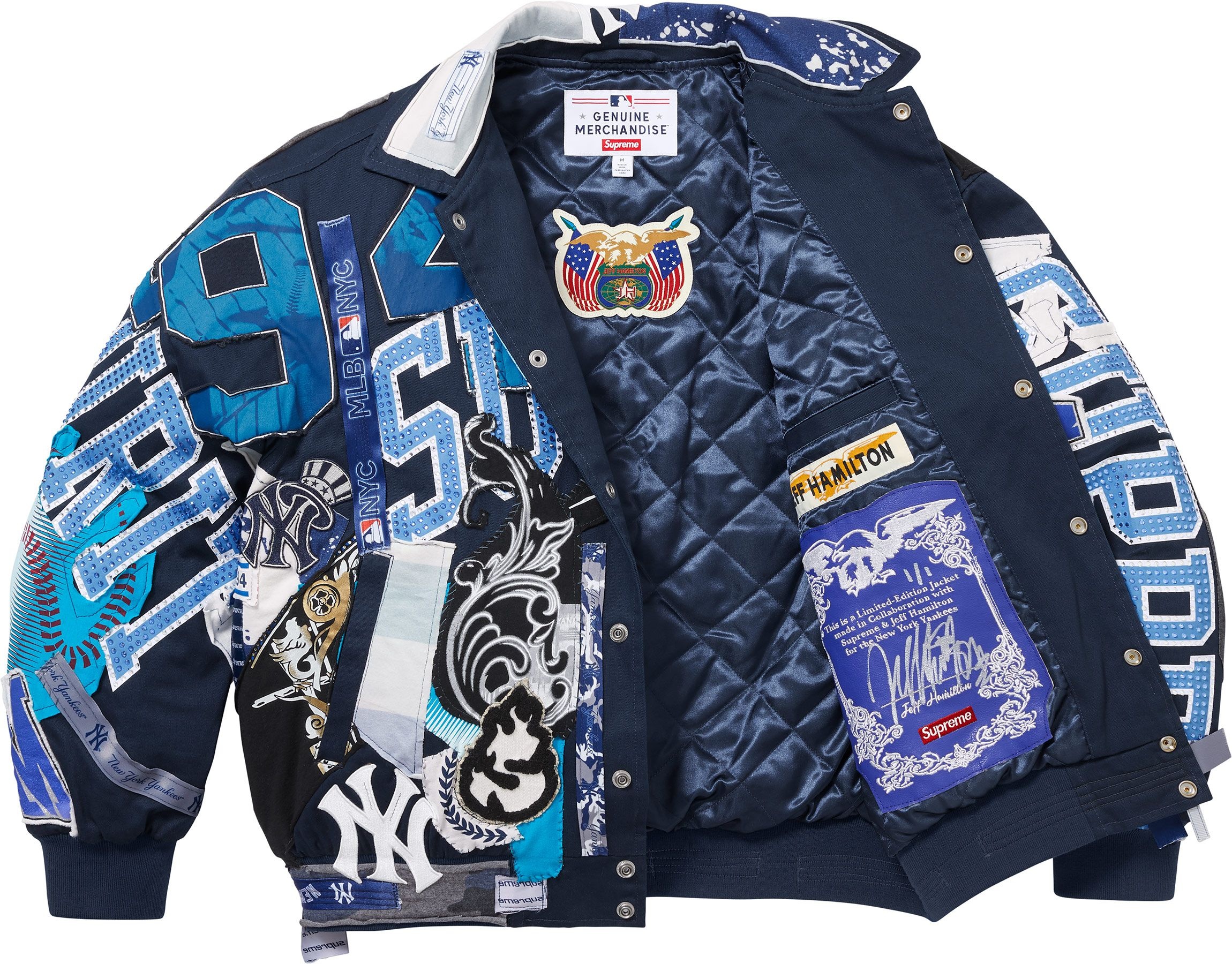 Supreme®/Jeff Hamilton New York Yankees™  Varsity Jacket view 2